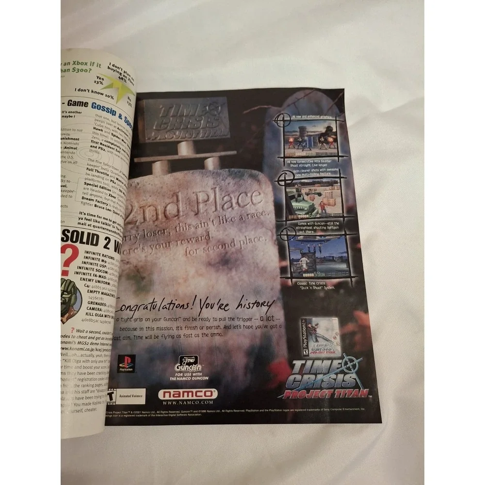 EGM/Electronic Gaming Magazine July 2001 #144 Game Boy Advance Silent Hill 2 Ad